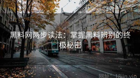 黑料网两步读法：掌握黑料辨别的终极秘密