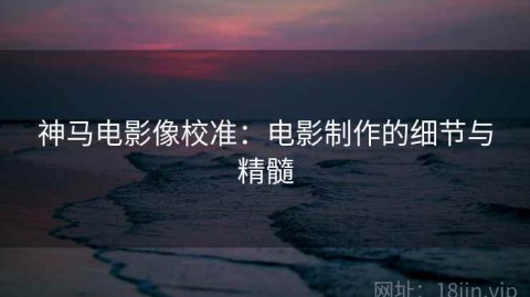 神马电影像校准：电影制作的细节与精髓