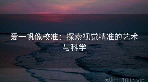 爱一帆像校准：探索视觉精准的艺术与科学