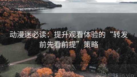 动漫迷必读：提升观看体验的“转发前先看前提”策略
