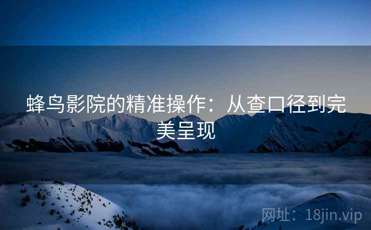 蜂鸟影院的精准操作：从查口径到完美呈现