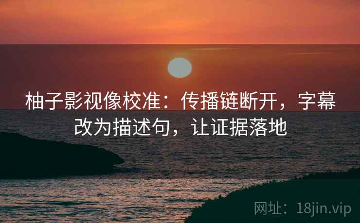 柚子影视像校准:传播链断开,字幕改为描述句,让证据落地 柚子影视像校准:传播链断开,字幕改为描述句,让证据落地