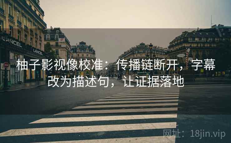 柚子影视像校准:传播链断开,字幕改为描述句,让证据落地 柚子影视像校准:传播链断开,字幕改为描述句,让证据落地